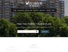 Tablet Screenshot of lakearbortowers.com